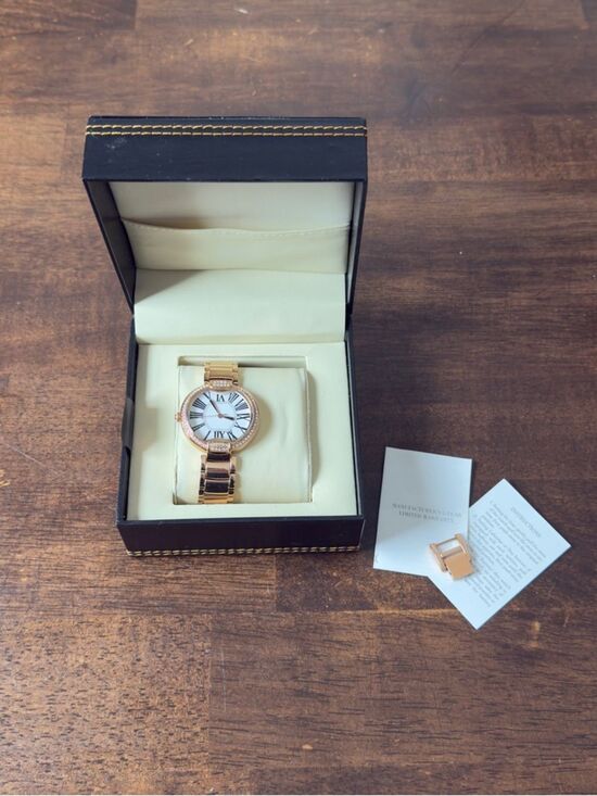 Bronzo Italia Woman’s Italian Made Watch Set with Box